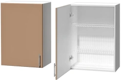 1-door hinged kitchen cupboard with dishwasher