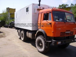 Workshop truck (AMG, PNU, PARM, MAVR, ANRP, PKSR, ARS, PSM, AROK, AOP, PPUA, UMP, MTO-AM, MTO) model 574216 on KAM chassis.