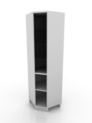 Corner display cabinet, 301-002-5, 598x598x2100