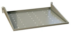 Perforated cantilever shelf 19"