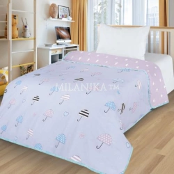 Bedding (third layer) for children under one year of age with "Milanika" trade mark (service mark) made of cotton fabrics