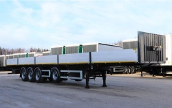 Semi-trailer BONUM 914295 (modification 914295-06) with axle units BPW HSFALU 9010-15 V36 61.68.271.021QS / 023QS / 024QS; Shi