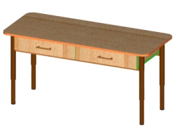 Children's table with adjustable parameters