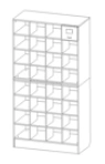Archive cabinet (systematiser) 2-modular for 32 drawers