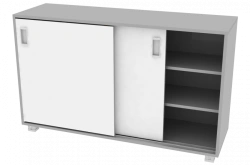 Drawer with sliding fronts 1200*380*734mm (WxHxH)