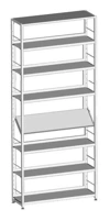 One-sided shelving unit 900x300x2352 mm