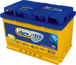 Battery 6ST-75VL AKOM Euro EFB