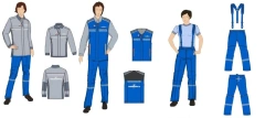 Women's sets for working personnel (jacket-shirt, waistcoat, trousers) special for employees of the organisations of the system