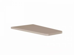 Fitting plate right (rounded corners) , item No. JNO112DX