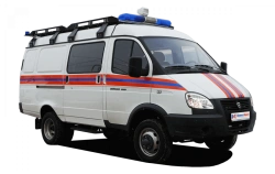 Emergency services and police vehicles type N1GSB modification N1GBFS based on GAZ 27057 vehicle with petrol internal combustion