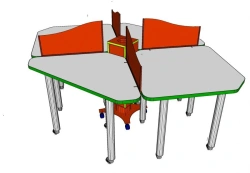 Box on metal frame