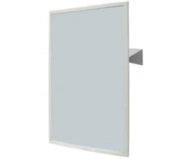 Vandal resistant mirror with tilt adjustment and frame 08024.RUS