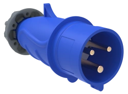 PSN01-016-3 Portable plug SSI-013 16A-6h/200-250V 2P+RE IP44 MAGNUM IEC IEC
