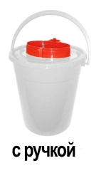 Container for collection, storage, transport and disposal of cutaneous waste MK-01 according to TU 9398-001-44941910-2015, singl