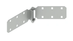 Hinged horizontal internal connector of self-supporting cable ducts SLHVKTI 000, with overall dimensions from 80 mm to 155 mm.