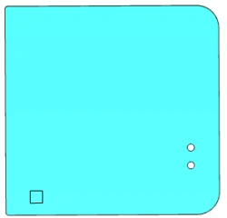GAZ Business middle door window (colour C), (left) Code 00531TDR09001