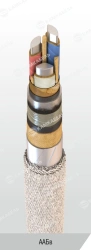 Power cable with aluminium conductors with paper insulation impregnated with viscous or non-flowing composition for voltage 6, 1