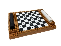 Set "Build and play checkers" in a container 9 litres for 2 people