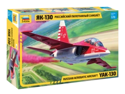 Assembled model Russian Yak-130 aerobatic aeroplane