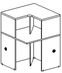 Universal corner outer barrier C