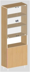 Cabinet with glass art. U.01.02.3