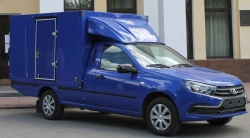 Vehicle for cargo carriage in "Russian Post" version, modification GRNTNE, category N1, on the basis of LADA LARGUS.