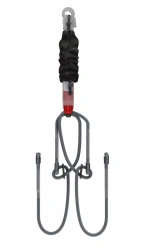 Fire-resistant sling with shock absorber, model ABF212, article number ABF212R