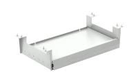 Metal pull-out keyboard shelf with fixing to the table top