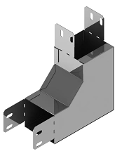 Corner tray vertical upwards with
