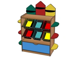 Rack with baskets ''Pencil''/ SZh81