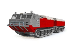 Two-link crawler snowmobiler DT-8P