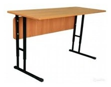 Double-seat adjustable height pupil's desk, art. no. SH.01.02