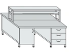 Laboratory island table for chemical research SFO-4