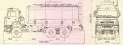 Tank truck UST 54535X and modifications: 54535X-01, 54535X-02, 54535X-03, 54535X-04