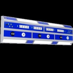 Consoles for medical gas supply and power supply KPM-AMS, design variant: wall-mounted with the number of gas valves from 0 to