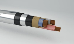 Power cables with paper impregnated insulation with aluminium conductors in lead sheath for voltage of 1 kV brand ASBG