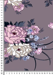Melange mixed knitted fabric (PE-47,5%, CHL-47,5%, PU-5%), single lined on the basis of kulirnaya smooth.