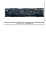 Trolleybus 6241-5403535 glass upper shutter grey 364*1900 SHTP, DAG No. 1030.8.1-10