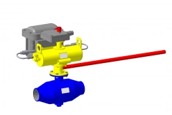 Pneumatic actuators with working pressure up to 16 MPa