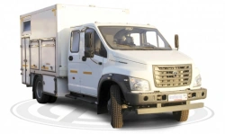 Means of transport for servicing oil and gas wells type 47122, modification 47122E on the basis of GAZ C42R36 chassis