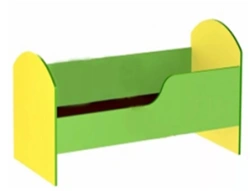 Single children's bed with edge D-12