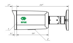 IP video camera with IR illumination, model VK-AT-3-12-31