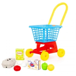 Supermarket Shopping Cart No. 1 + Grocery Set No. 2 (in a net), article number 67890