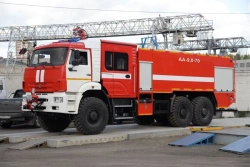 Aerodrome fire fighting vehicle AA-9,0-?, type 58811K65222, modification 58813G, on chassis KAMAZ-65222-53, 65222-54.