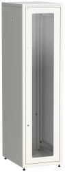 LE35-33U68-GM ITK Cupboard LINEA E 33U 600x800mm doors 2pc glass and metal grey.