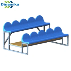 Spectator grandstand with 10 seats (segment)