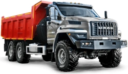 Dump truck Ural 55571-72 with "NEXT" type cab (Possible equipment: gearboxes YaMZ: 0905, 1105, 1205, 1909; clutch, clutch
