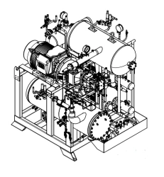 Refrigeration units of I-CC series. Ammonia liquid cooling units on the basis of gland compressors complete with shields.