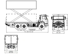 Special purpose vehicles, other type 1714 mod: 1714-0000010-KN1 on the basis of chassis and vehicles KAMAZ mod. 43118-50, 43118-
