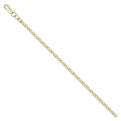 Hand jewellery in 585 gold Lumakina green bracelet with diamond facet NB17-046 0.4MM 23SM 1.93G